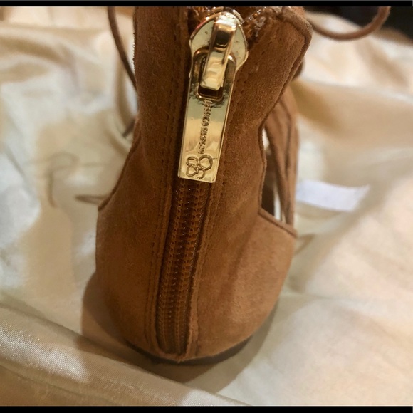 Jessica Simpson ankle tie flats in brown - Picture 4 of 5